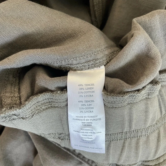 Faherty Arlie Day Jumpsuit Safari Linen Blend Green - Picture 7 of 11